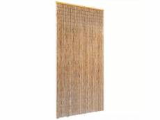 Rideau de porte contre insectes bambou 90 x 220 cm