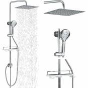 Système de douche Barre de douche carrée en acier