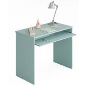 Table bureau pour ordinateur coloris vert Acqua - Dim : 79 x 90 x 54 cm -PEGANE-