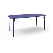 Table de jardin rectangulaire bleue 180 cm Week-End