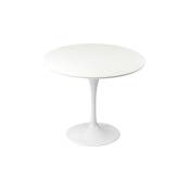 Table design ronde 90cm blanche Designetsamaison Blanc