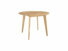 Table ronde réno 4 personnes en bois clair d100 cm