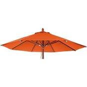 Toile pour parasol de gastronomie en bois HHG-667,