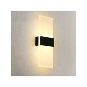 Trade Shop Traesio - 12w Led Cube Wall Light Glass Wall Light Indoor Ip20 -blanc Naturel- - Blanc naturel