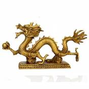 YUNHAO Dragon Chinois Laiton figurine Statue Décoration