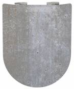 Abattant Déclipsable OLFA Imitation Béton - Chicago Mat - 42 à 47 cm X 36,5 cm