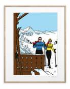 Affiche Floc'h - Winter Ski / 40 x 50 cm - Image Republic multicolore en papier