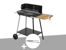 Barbecue charbon Florence Somagic + Pince en inox