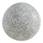Boule déco jardin granit (grand format) - Gris clair
