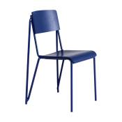 Chaise bleue marine en acier Petit Standard - HAY