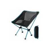 Chaise de camping ultra-légère chaise de pêche chaise pliante chaise portable compacte avec sac de transport pour activités de plein air, camping,