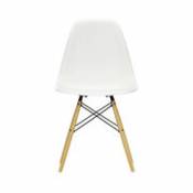 Chaise DSW - Eames Plastic Side Chair / (1950) - Bois clair - Vitra blanc en plastique