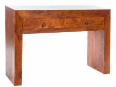 Console / table console en bois massif et acacia coloris