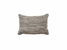 Coussin skin - 40 x 60 cm - gris taupe
