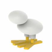 Décoration Mini Happy bird / Tabouret enfant - H 44 cm - Magis blanc en plastique