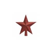Decoris - estrella roja para arbol de navidad 19x4,2x19cm