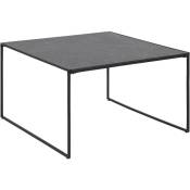 Ebuy24 - Infors Table basse, impression marbre noir.