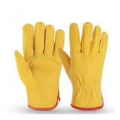Ensoleille - Gants résistants à l'usure cinq doigts Gants de moto sports outdoor jaune l