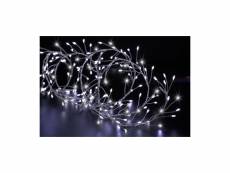Guirlande lumineuse boa 10 m 800 microled blanc froid 8 jeux de lumière - feeric christmas