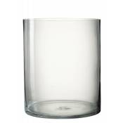Jolipa - Vase cylindrique en verre transparent 25x25x30