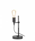 Lampe de table Seattle / Hauteur réglable - It's about Romi noir en métal