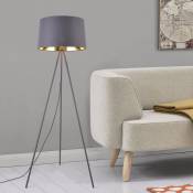 Lampe moderne avec 3 pieds en métal et tissu à lampe à lampe de différentes couleurs taille : Gris