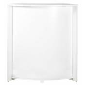 Meuble Comptoir Bar 96 cm Blanc 3 Niches - Coloris: Blanc