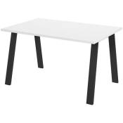 Mobilier1 - Table Tucson 141, Blanc, 75x90x138cm, Stratifié,