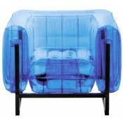Mojow Design - yomi fauteuil eko cadre en aluminium bleu cristal