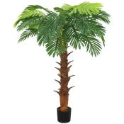 Palmier Cycas artificiel avec pot 160 cm Vert The Living
