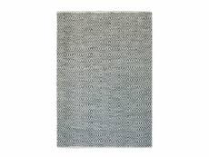 Paris prix - tapis rayé fait main "aperitif" gris 80 x 150 cm