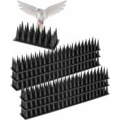 Pic Anti Pigeon 30CM, pour Balcon,Pique en abs Haute Résistance Plastique, Corbeaux, Chats, ect (20 pcs) Noir