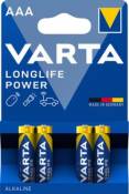 Pile alcaline Varta Long-life Power AAA - LR03 lot de 4