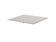 Plateau de table stratifié 70x70 cm béton gris clair