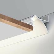 Profilé Aluminium Blanc 2m pour Ruban led simple pour Faux-Plafond Silamp