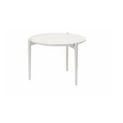 Table basse ronde en chêne blanc 60 cm Aria - Design