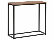 Table console imitation bois foncé delano 180029