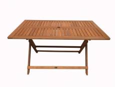 Table pliante bois exotique "hong kong" - maple - 135