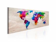 Tableau cartes du monde world map: finesse of colours