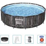 Bestway Ensemble de piscine ronde Steel Pro MAX 427x107 cm