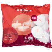 Bolsius - Maxi-Teelicht im Beutel 10 Stunden weiß