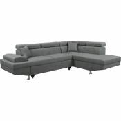 Canapé d'angle Sophia luxe - 265 x 190.5 x 80/91 cm