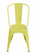 Chaise empilable A / Acier - Couleur brillante - Tolix jaune en métal