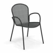 Chaise Ronda XS / L 58 cm - Emu gris en métal