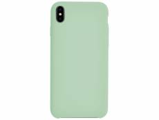 Coque rigide finition soft touch vert menthe pour iphone