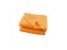 Couverture polaire orange polex 100% polyester 350g 180x220