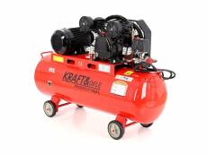 Dcraft - compresseur à huile - capacité 100 l - alimentation 380v/50hz - débit 580 l - rouge