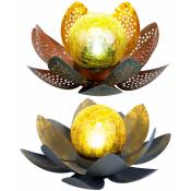 Décoration fleur de lotus fleur de lotus solaire pour