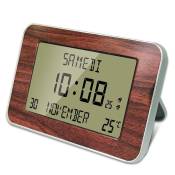 Fishtec - Horloge Calendrier Date, Jour, Heure et Température