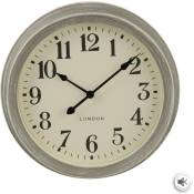 Horloge vintage gris D35cm Atmosphera créateur d'intérieur